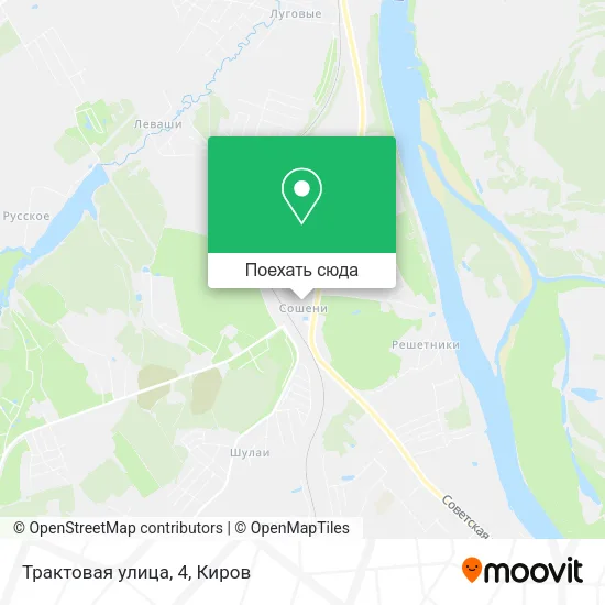Карта Трактовая улица, 4