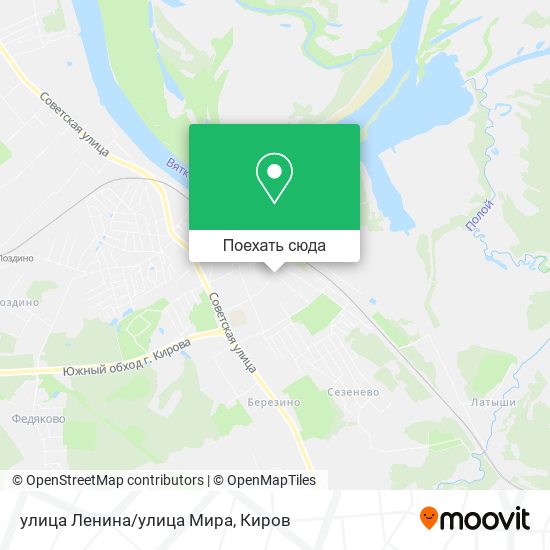 Карта улица Ленина/улица Мира