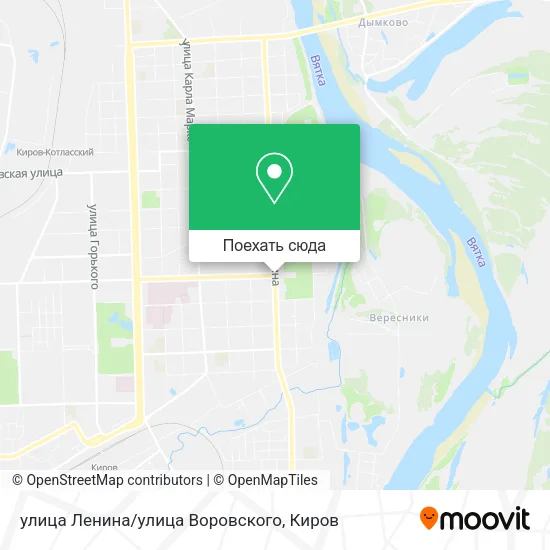 Карта улица Ленина/улица Воровского