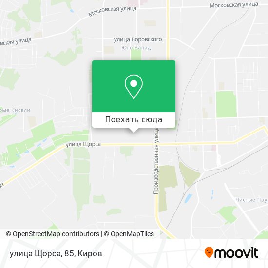 Карта улица Щорса, 85