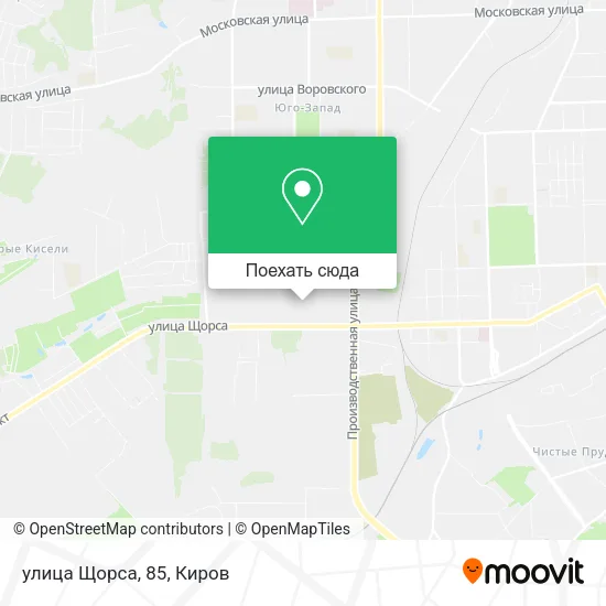 Карта улица Щорса, 85