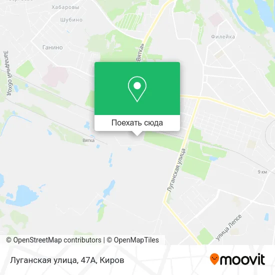 Карта Луганская улица, 47А