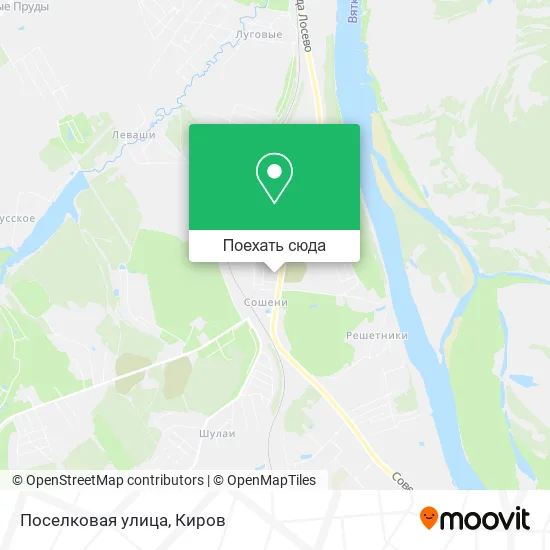 Карта Поселковая улица