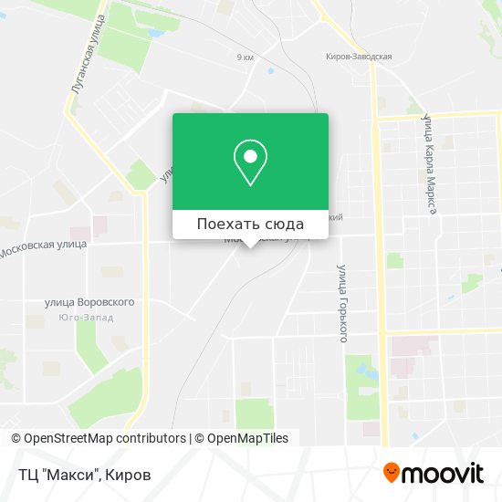 Карта ТЦ "Макси"