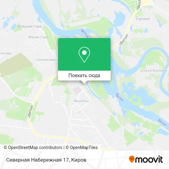 Карта Северная Набережная 17