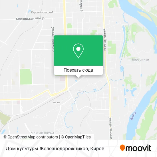 Карта Дом культуры Железнодорожников