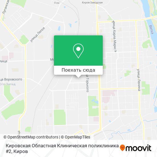 Карта Кировская Областная Клиническая поликлиника #2