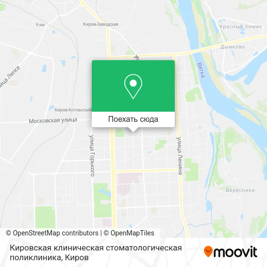 Карта Кировская клиническая стоматологическая поликлиника