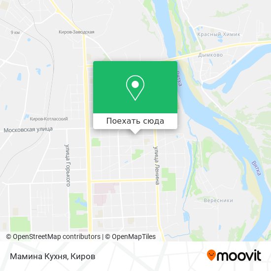 Карта Мамина Кухня