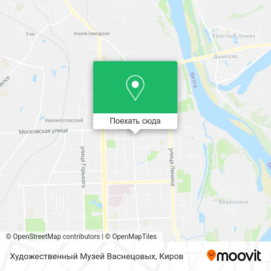 Карта Художественный Музей Васнецовых
