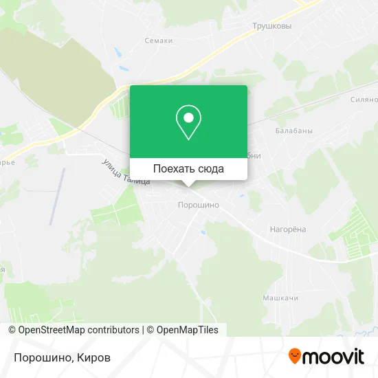 Карта Порошино