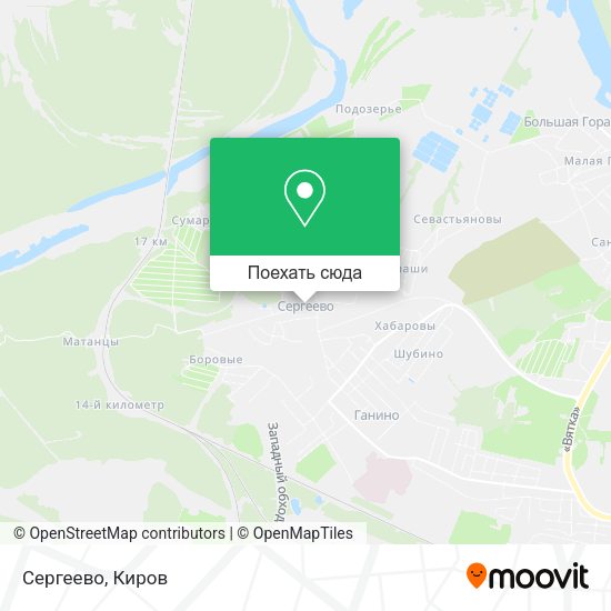 Карта Сергеево