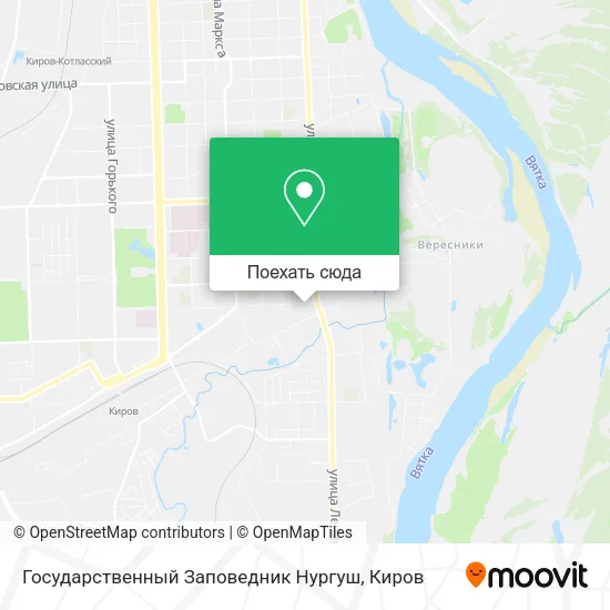 Карта Государственный Заповедник Нургуш