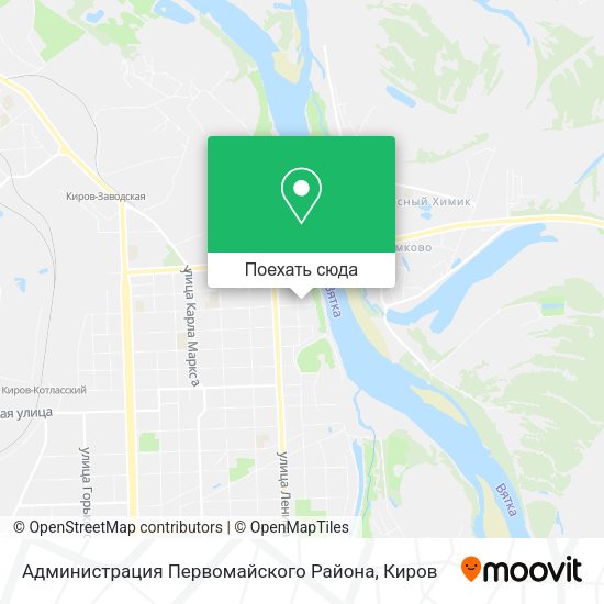 Карта Администрация Первомайского Района
