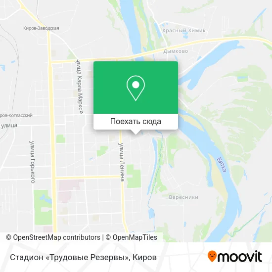 Карта Стадион «Трудовые Резервы»