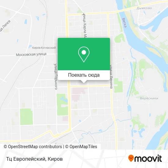 Карта Тц Европейский