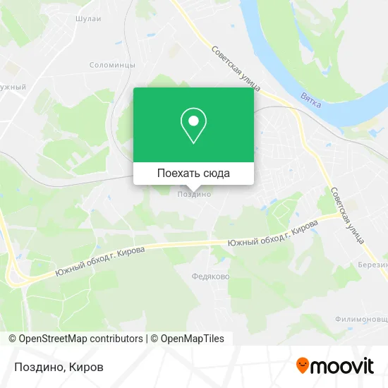 Карта Поздино