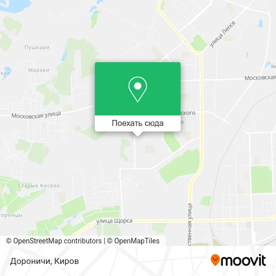 Карта Дороничи