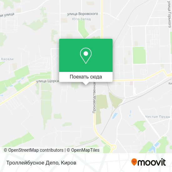 Карта Троллейбусное Депо