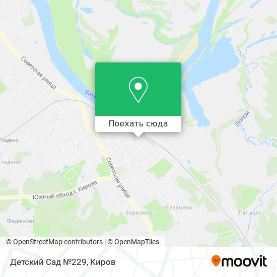 Карта Детский Сад №229