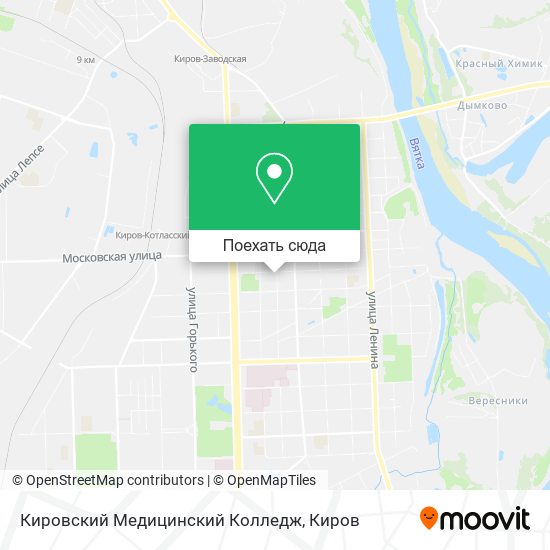 Карта Кировский Медицинский Колледж