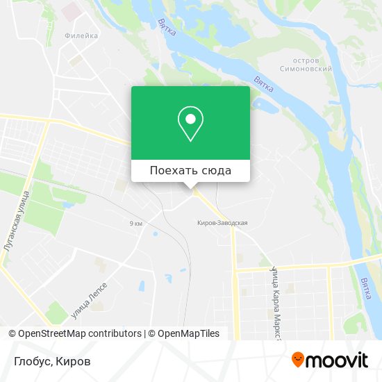 Карта Глобус