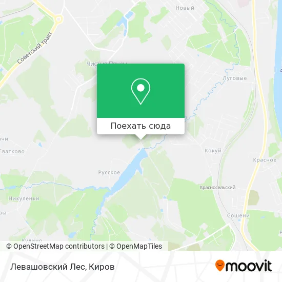 Карта Левашовский Лес