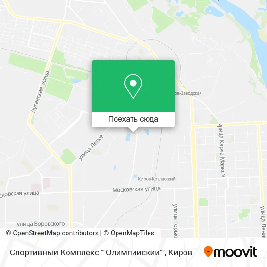 Карта Спортивный Комплекс ""Олимпийский""