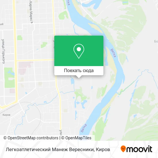 Карта Легкоатлетический Манеж Вересники