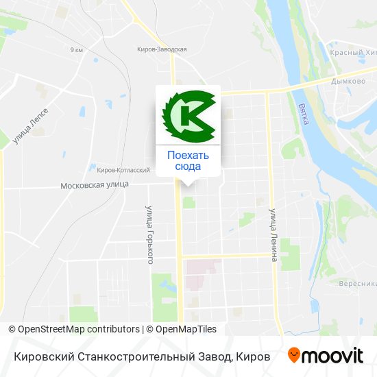 Карта Кировский Станкостроительный Завод