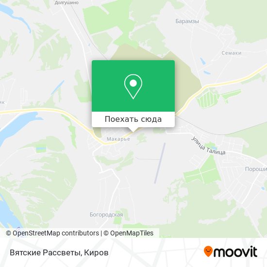 Карта Вятские Рассветы