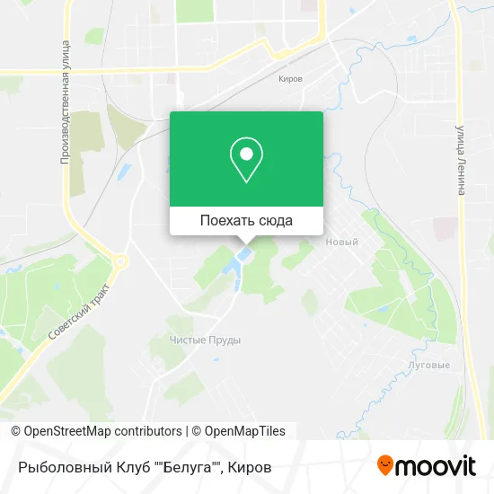 Карта Рыболовный Клуб ""Белуга""