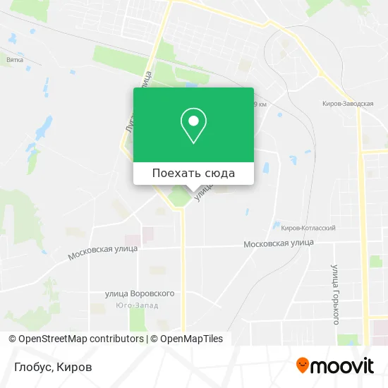 Карта Глобус