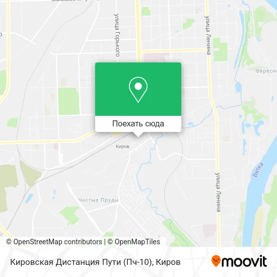 Карта Кировская Дистанция Пути (Пч-10)