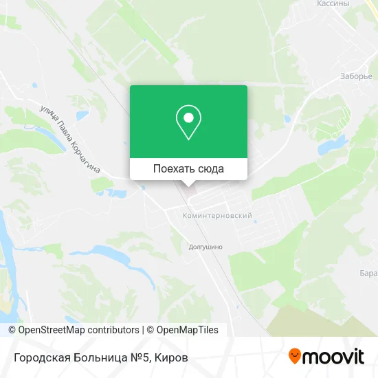 Карта Городская Больница №5