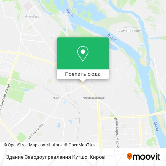 Карта Здание Заводоуправления Кутшо
