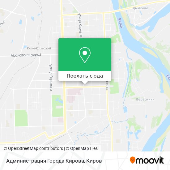 Карта Администрация Города Кирова