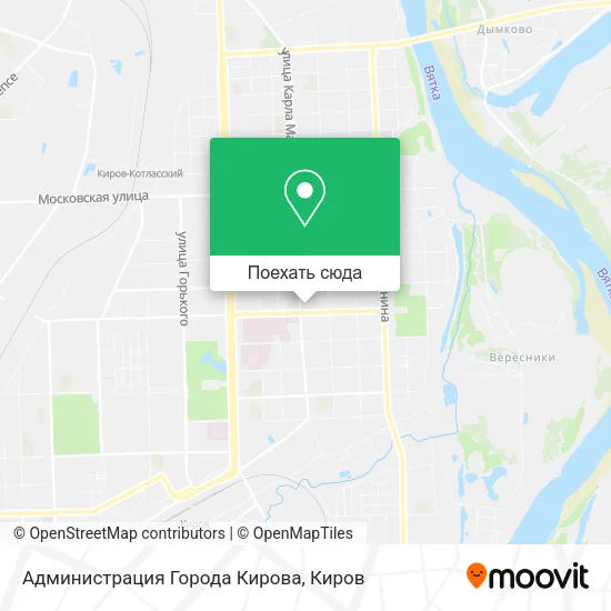 Карта Администрация Города Кирова