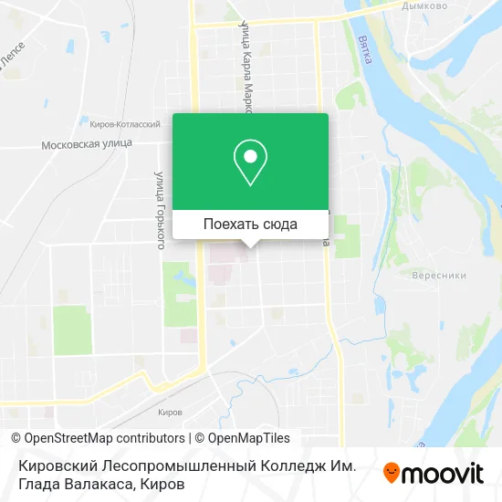 Карта Кировский Лесопромышленный Колледж Им. Глада Валакаса