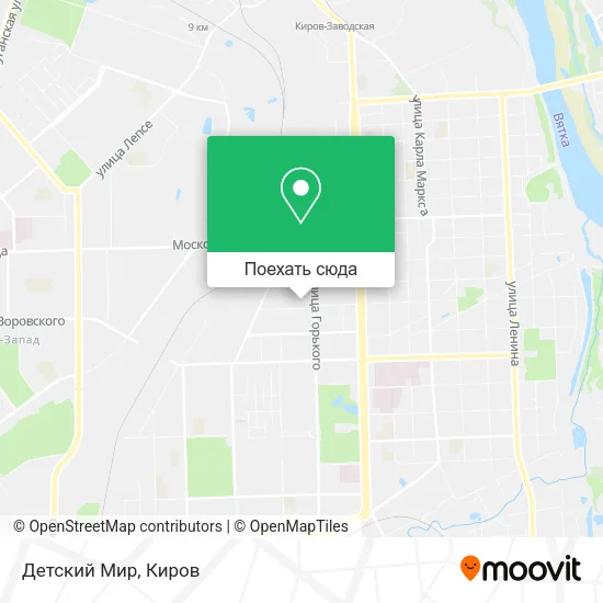 Карта Детский Мир