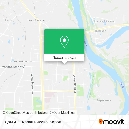 Карта Дом А.Е. Калашникова