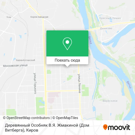 Карта Деревянный Особняк В.Я. Жмакиной (Дом Витберга)