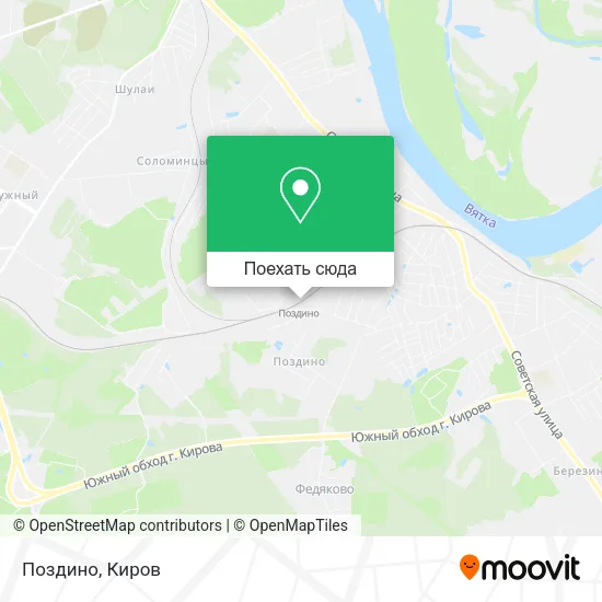 Карта Поздино