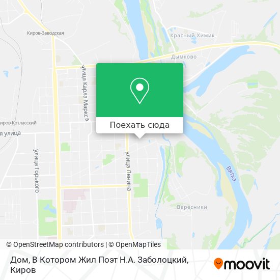 Карта Дом, В Котором Жил Поэт Н.А. Заболоцкий