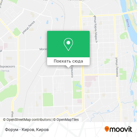 Карта Форум - Киров