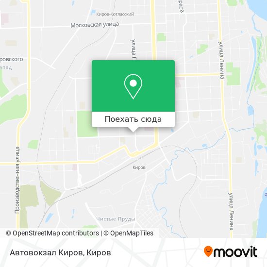Карта Автовокзал Киров