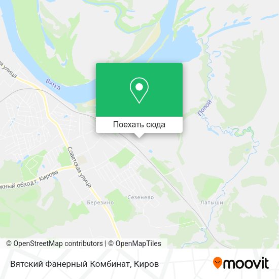 Карта Вятский Фанерный Комбинат