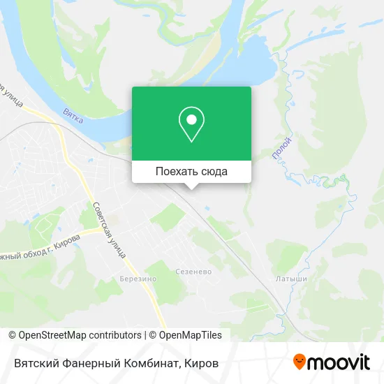 Карта Вятский Фанерный Комбинат