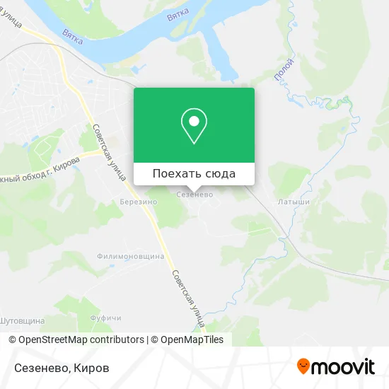 Карта Сезенево