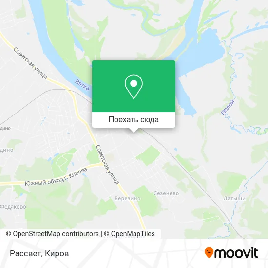 Карта Рассвет